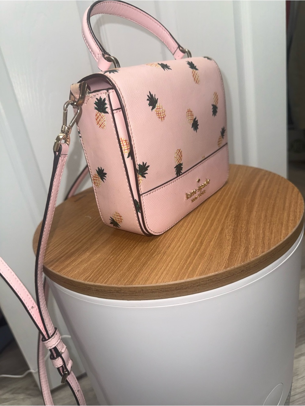 Kate Spade Pink Pineapple Crossbody Bag